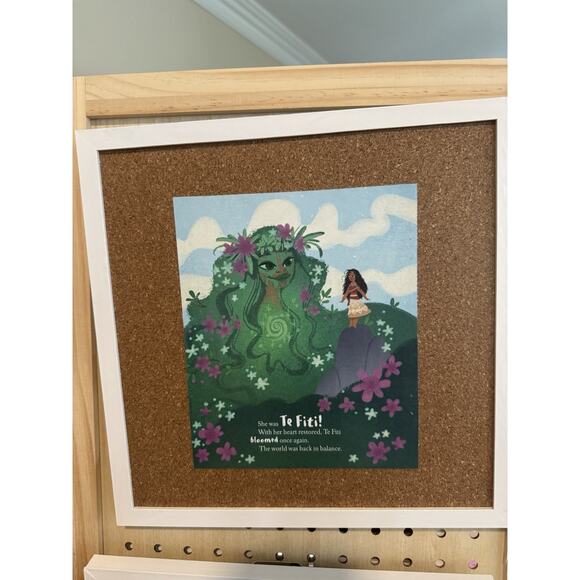 Disney Handmade Custom Pin Board Moana And Te Fiti From Little Golden Books - Picture 3 of 5